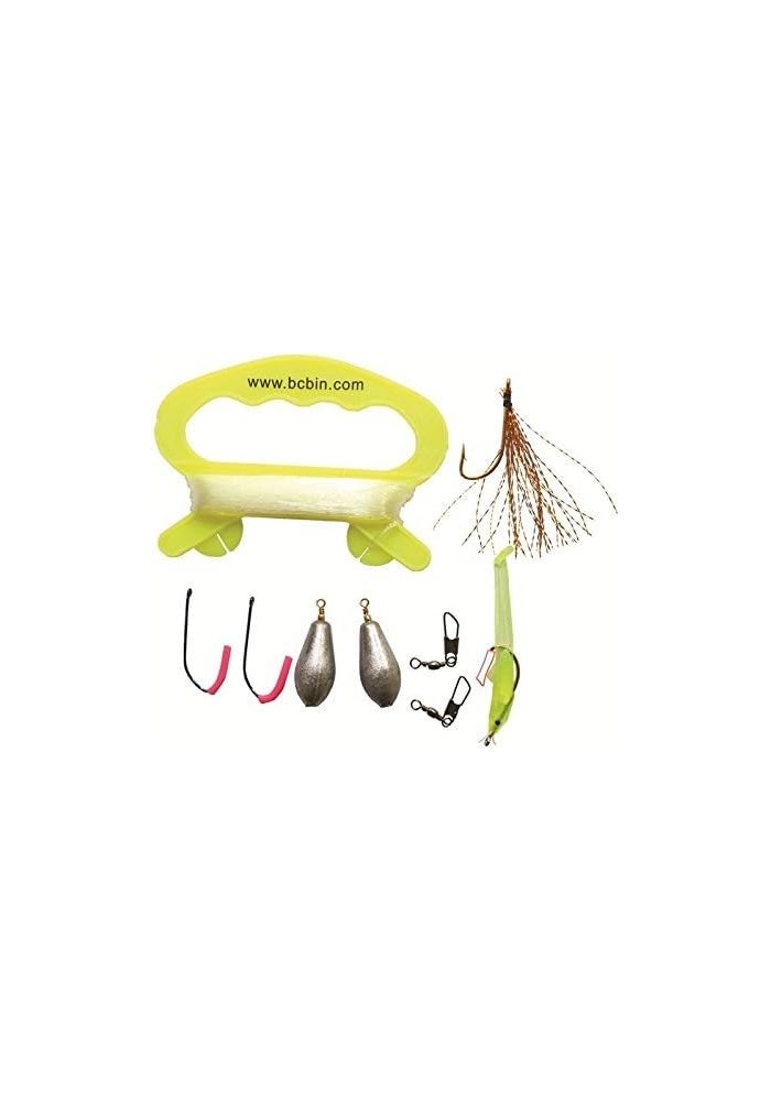 BCB International Compact Survival Fishing Kit for Campers and Hikers - 10 Pieces